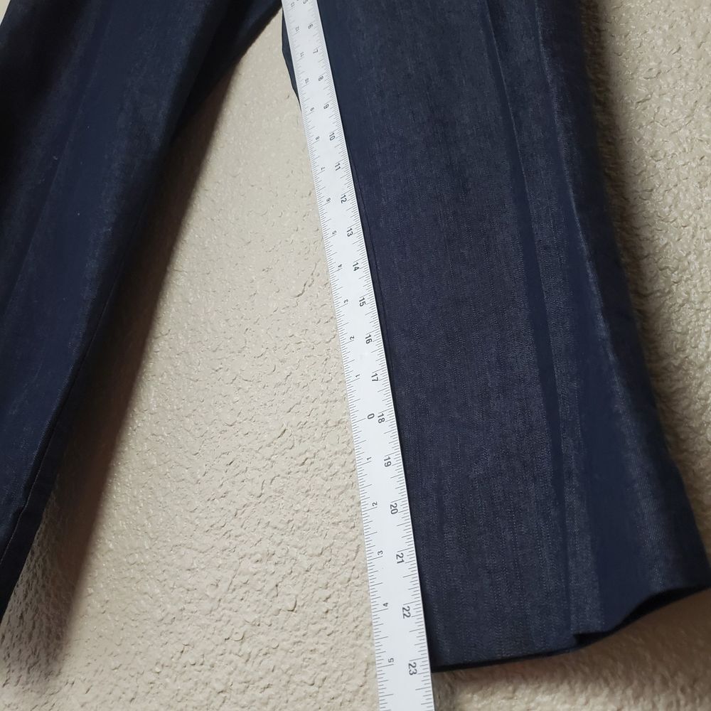 Chico's Straight ankle-length dress pants size 15 "L" women's navy blue zipper‎ - Picture 6 of 10